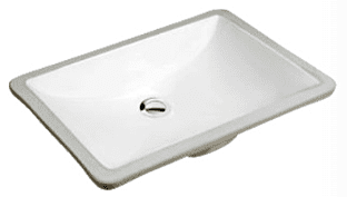 Rectangle Vanity 1813 - White
